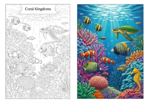 Coral Kingdoms Coloring Pages