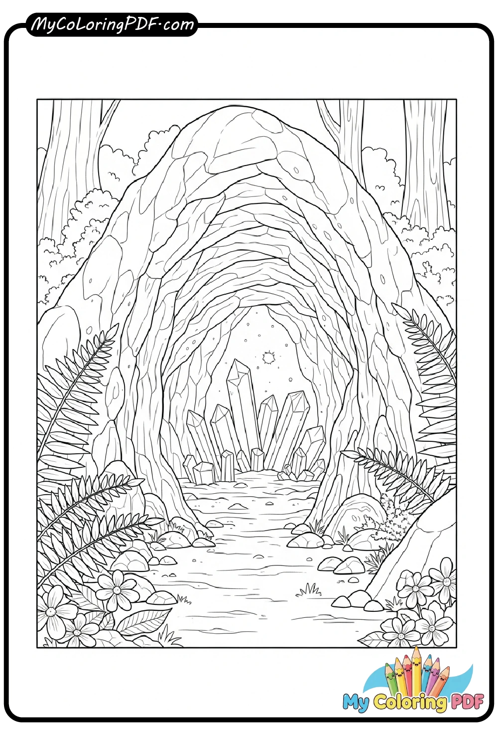 Crystal Cave in the Woods