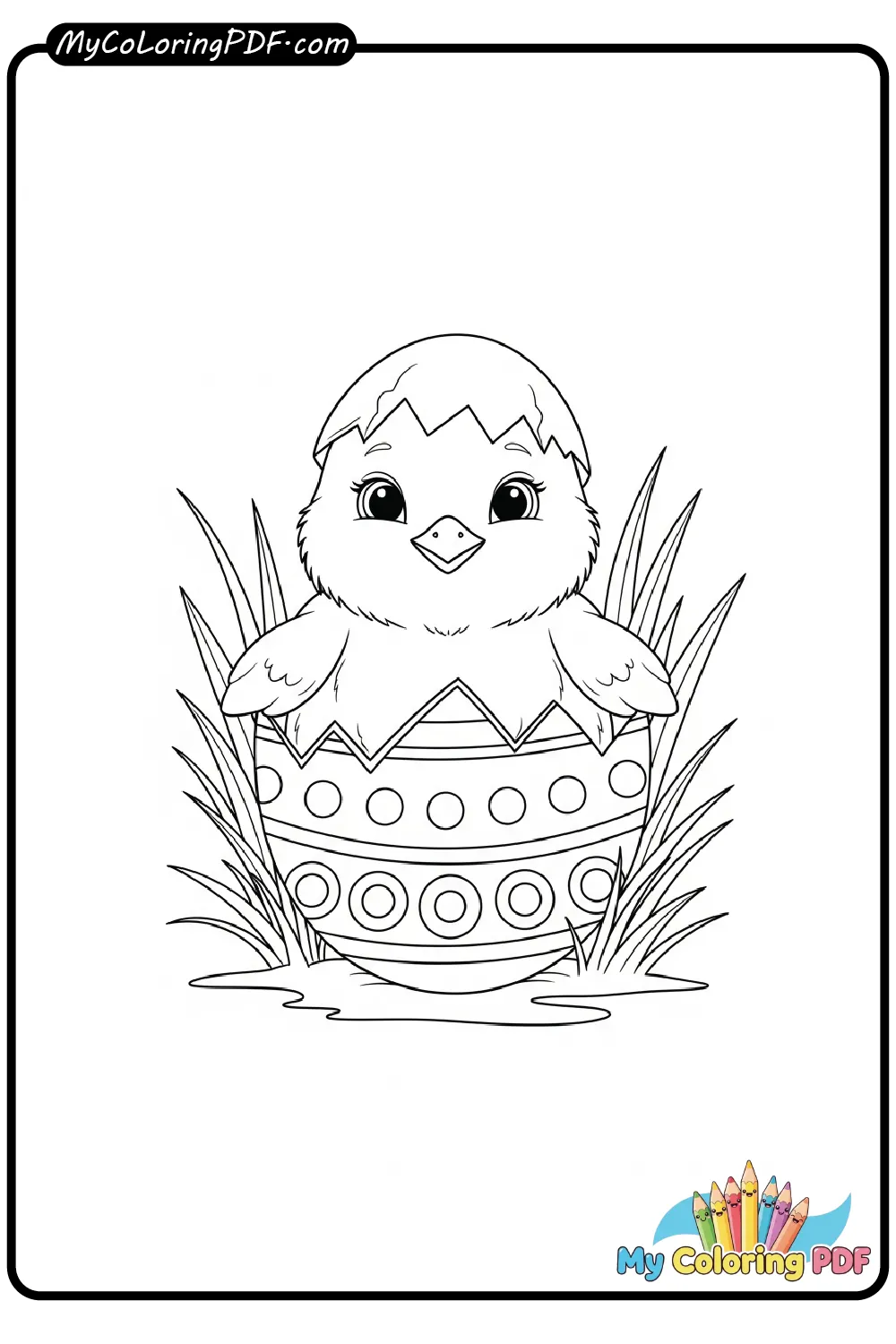 Easter Chick Coloring Page
