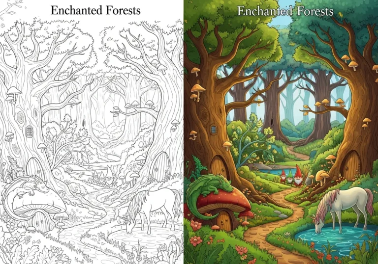 Enchanted Forests Coloring Pages