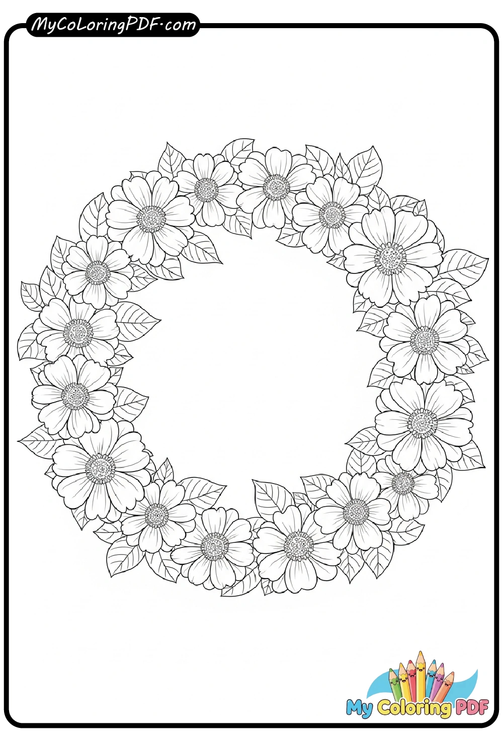 Floral Wreath Circle