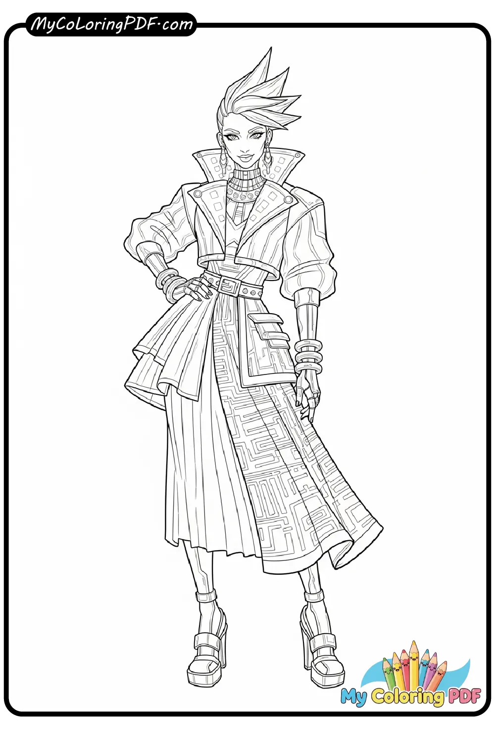 Futuristic Fashion Model