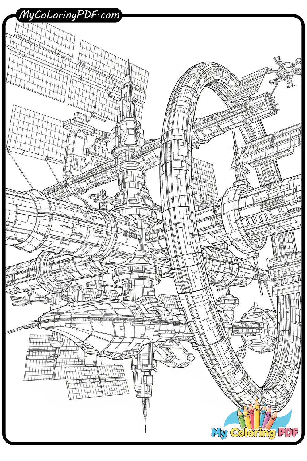 Futuristic Space Station