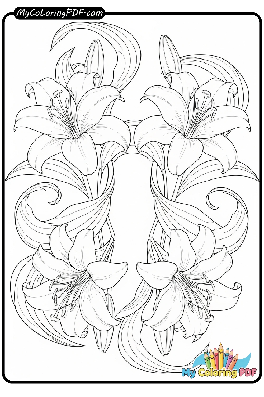 Lily and Leaf Design