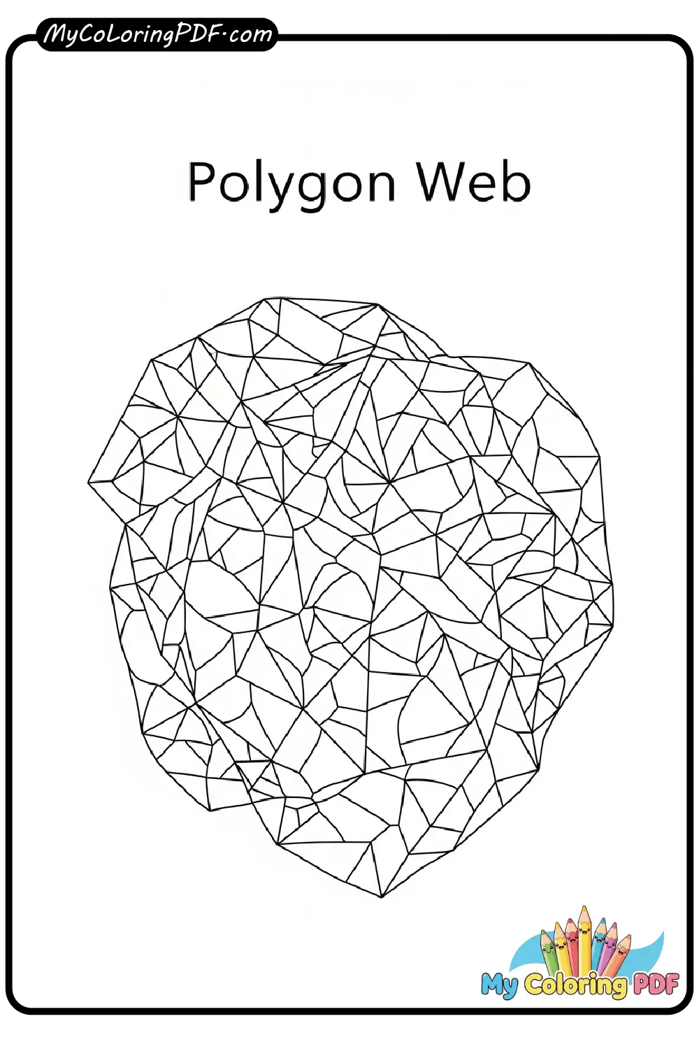 Polygon Web Coloring Page