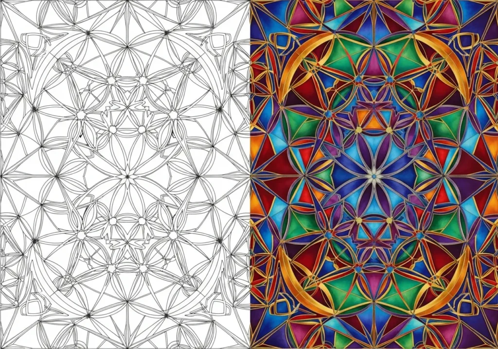 Sacred Geometry coloring pages
