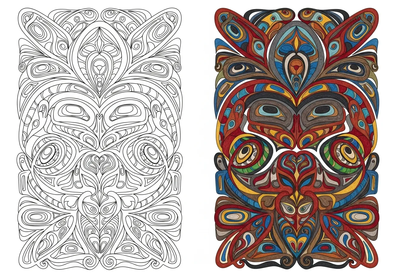 Tribal Patterns Coloring Pages: Free Printable PDF Downloads for Creative Relaxation